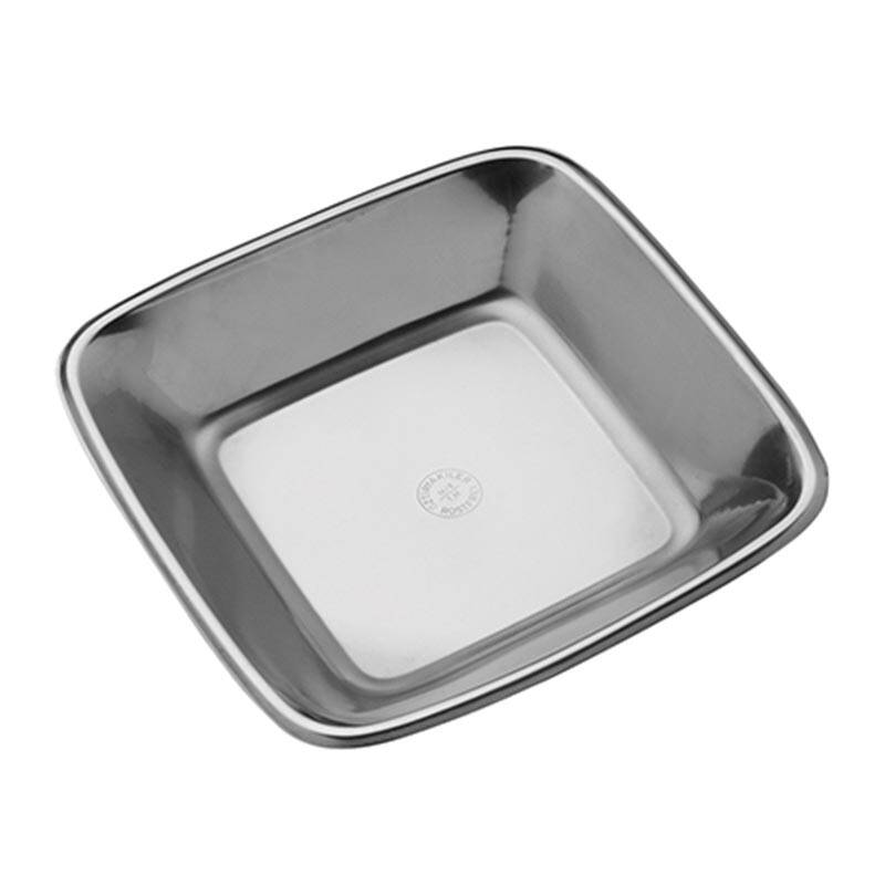 Öztiryakiler Paslanmaz Çelik Deliksiz Ekmek Sepeti, Gümüş Renk, 21x21 cm - 1