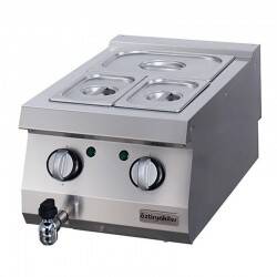 Öztiryakiler Set Üstü Benmari, Paslanmaz Çelik, 40x70x30 cm, Elektrikli - 2