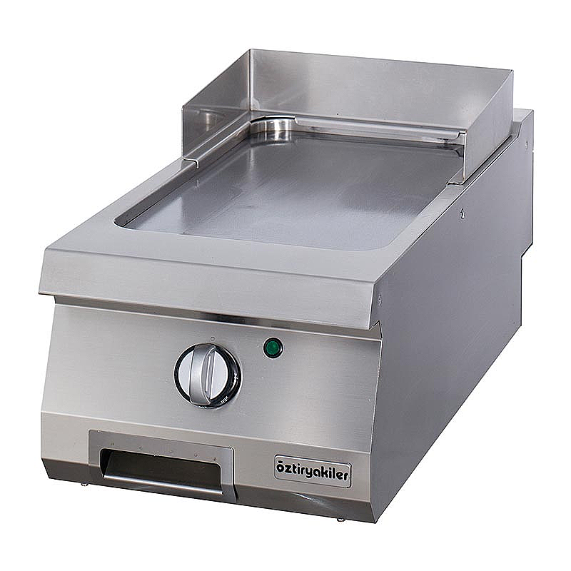 Öztiryakiler Set Üstü Düz Grill Plate, 40x90 cm, Elektrikli, Paslanmaz Çelik - 1