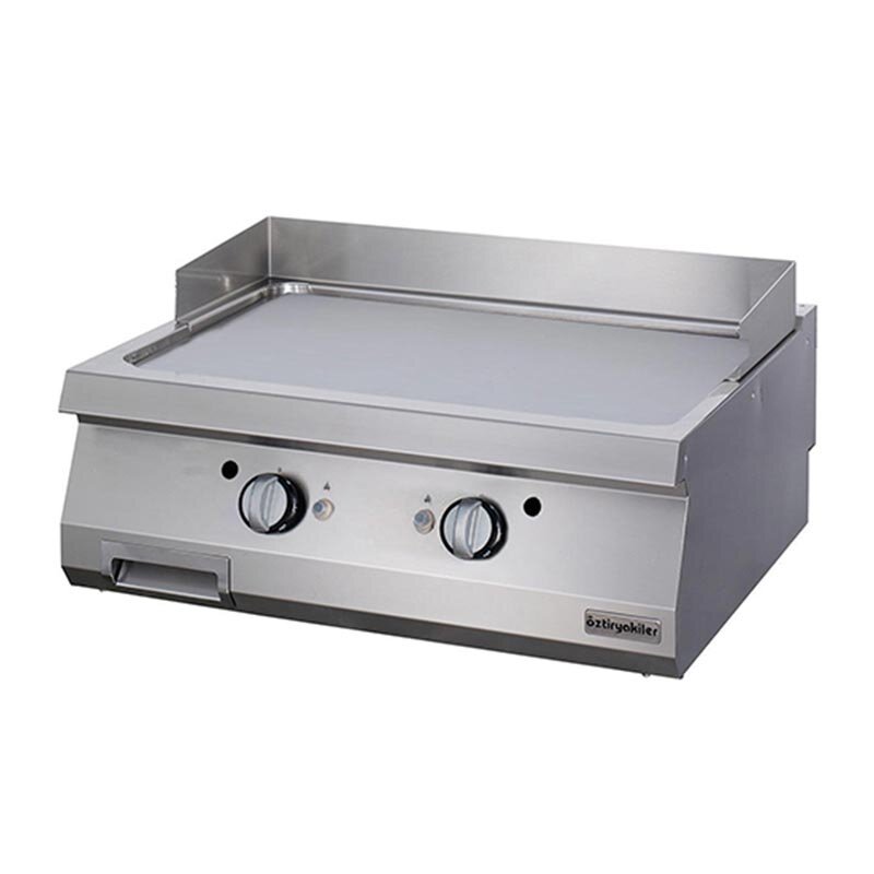 Öztiryakiler Set Üstü Düz Grill Plate, 80x90x30 cm, Gazlı, Paslanmaz Çelik - Öztiryakiler