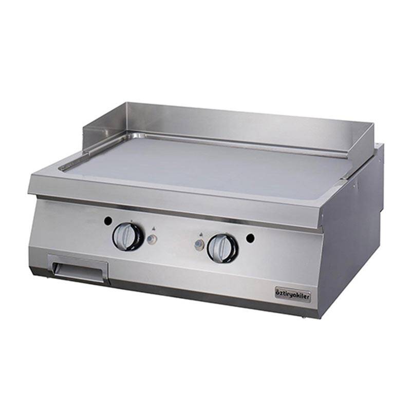 Öztiryakiler Set Üstü Düz Grill Plate, 80x90x30 cm, Gazlı, Paslanmaz Çelik - 1