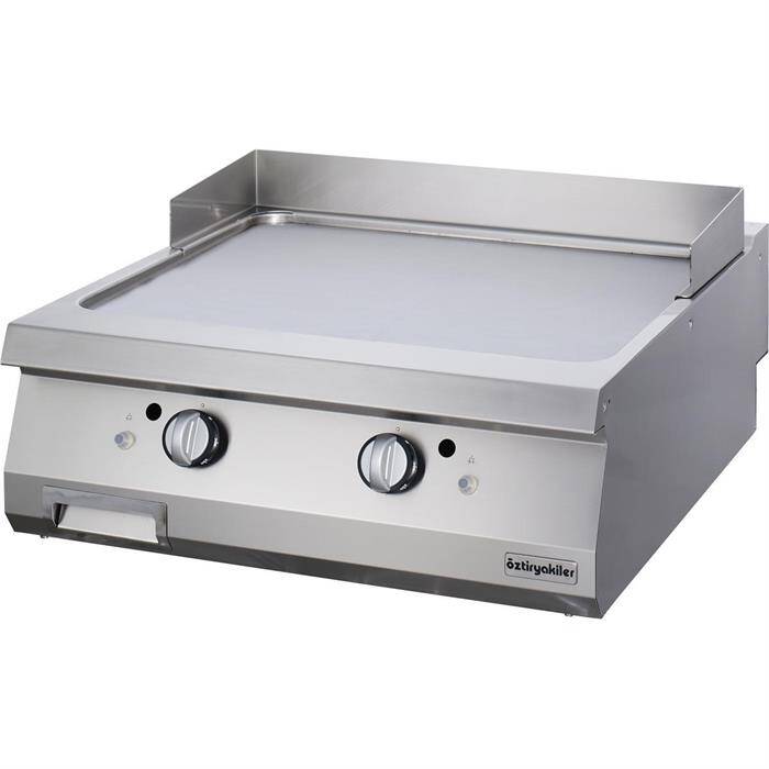 Öztiryakiler Set Üstü Düz Grill Plate, 80x90x30 cm, Krom, Paslanmaz Çelik, Gazlı - 1