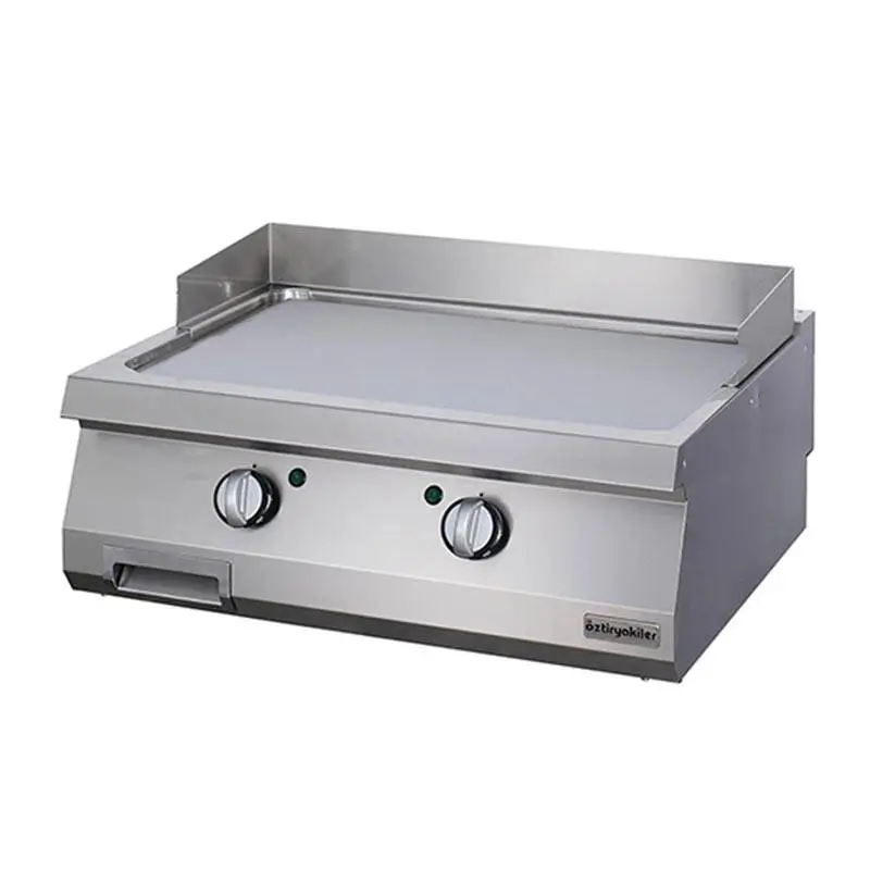 Öztiryakiler Set Üstü, Düz Grill Plate, Paslanmaz Çelik, 80x90 cm, Elektrikli - 1