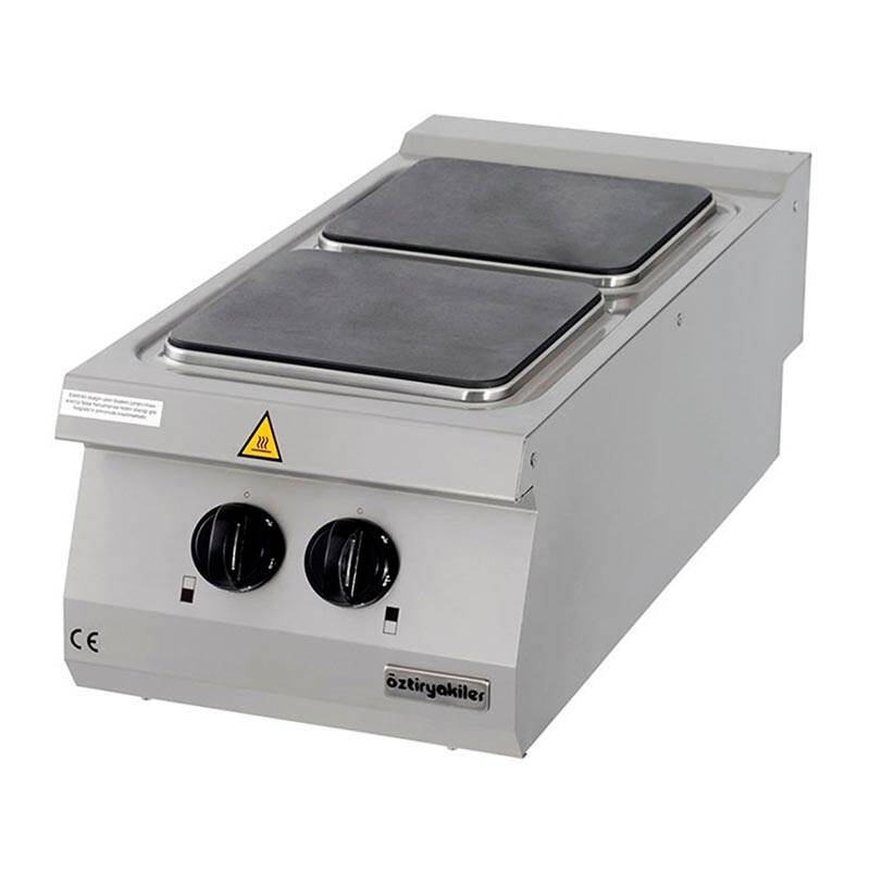Öztiryakiler Set Üstü Ocak, 2 Gözlü, 40x90x30 cm, Elektrikli - 1