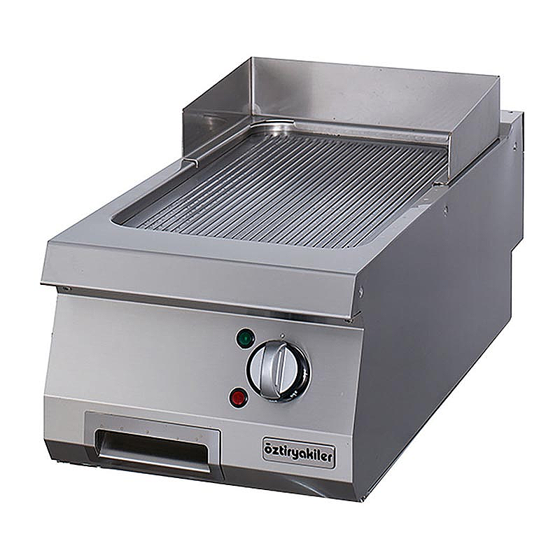 Öztiryakiler Set Üstü Oluklu Grill Plate, 40x90 cm, Elektrikli, Endüstriyel - Öztiryakiler