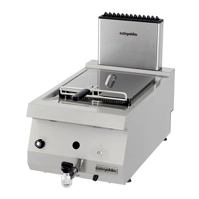 Öztiryakiler Setüstü Fritöz, Gazlı, Paslanmaz Çelik, 12 Lt. - 1