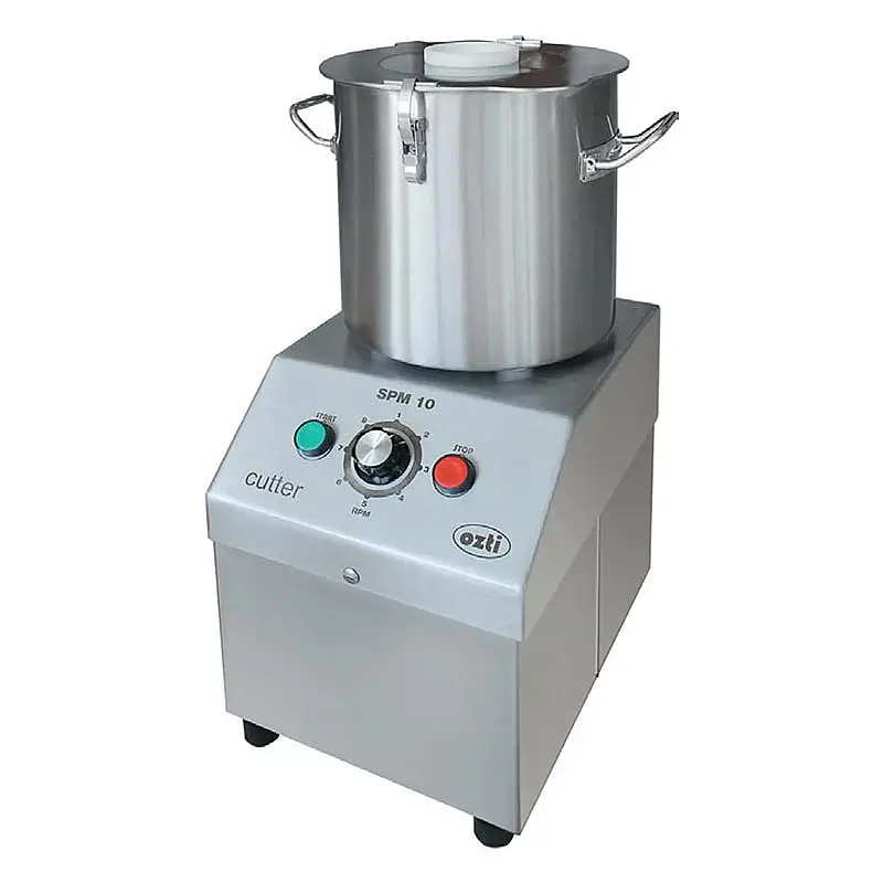Öztiryakiler SPM 10 1-SPD Tek Devirli Sebze Parçalama ve Humus Makinesi, 10 Lt, Elektrikli, Sessiz - 1