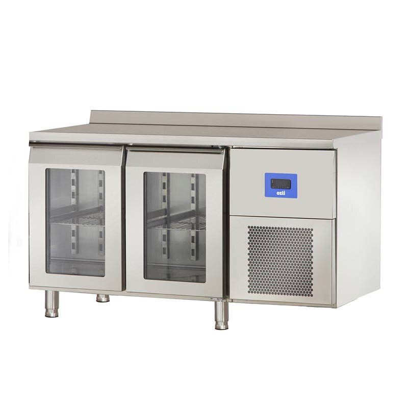 Öztiryakiler TA 260 NMV Yatay Tip Tezgah Altı Buzdolabı, Çift Cam Kapılı, 252 Lt. - Öztiryakiler