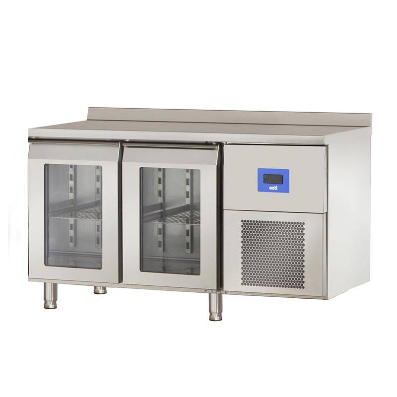 Öztiryakiler TA 260 NMV Yatay Tip Tezgah Altı Buzdolabı, Çift Cam Kapılı, 252 Lt. - 1