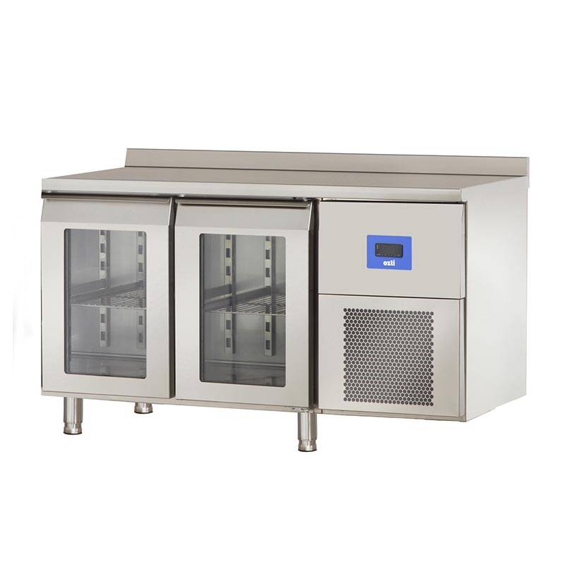 Öztiryakiler TA 270 NMV Çift Cam Kapılı Yatay Tip Buzdolabı, Paslanmaz Çelik, 301 Lt. - 1