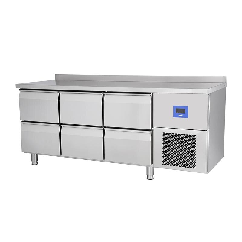 Öztiryakiler TA 360 LMV Yatay Tezgah Tip Derin Dondurucu, 6 Çekmeceli, 380 Lt, Geniş İç Hacim - Öztiryakiler
