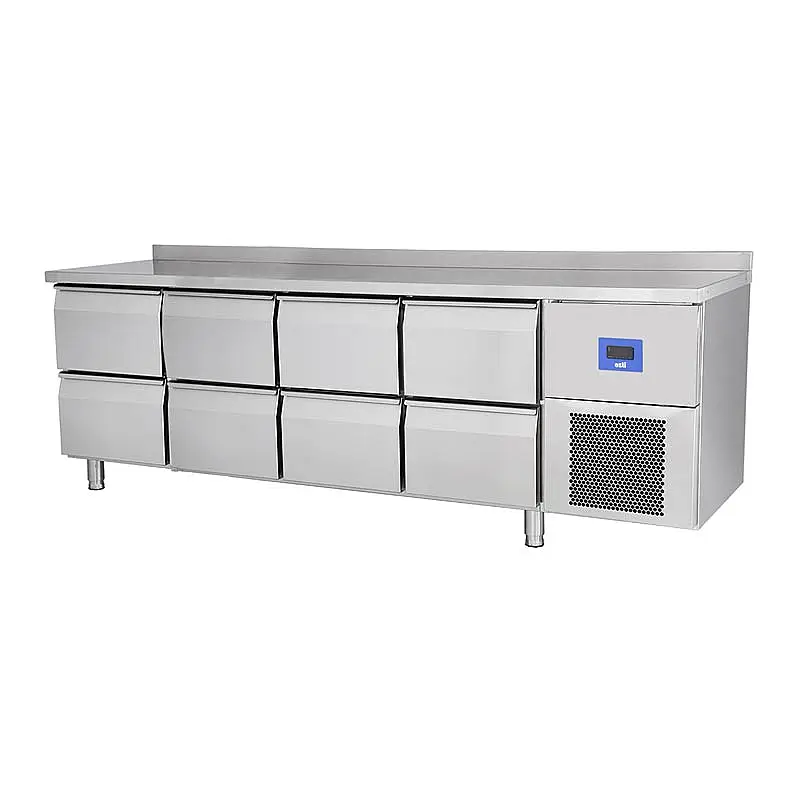 Öztiryakiler TA 470 LMV Yatay Tezgah Tip 8 Çekmeceli Derin Dondurucu, 625 Lt. - 1