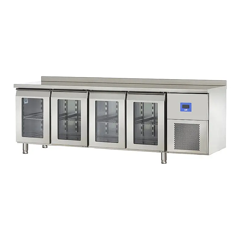 Öztiryakiler TA 470 NMV Yatay Tezgah Tip Buzdolabı, 4 Cam Kapılı, 625 Lt. - 1