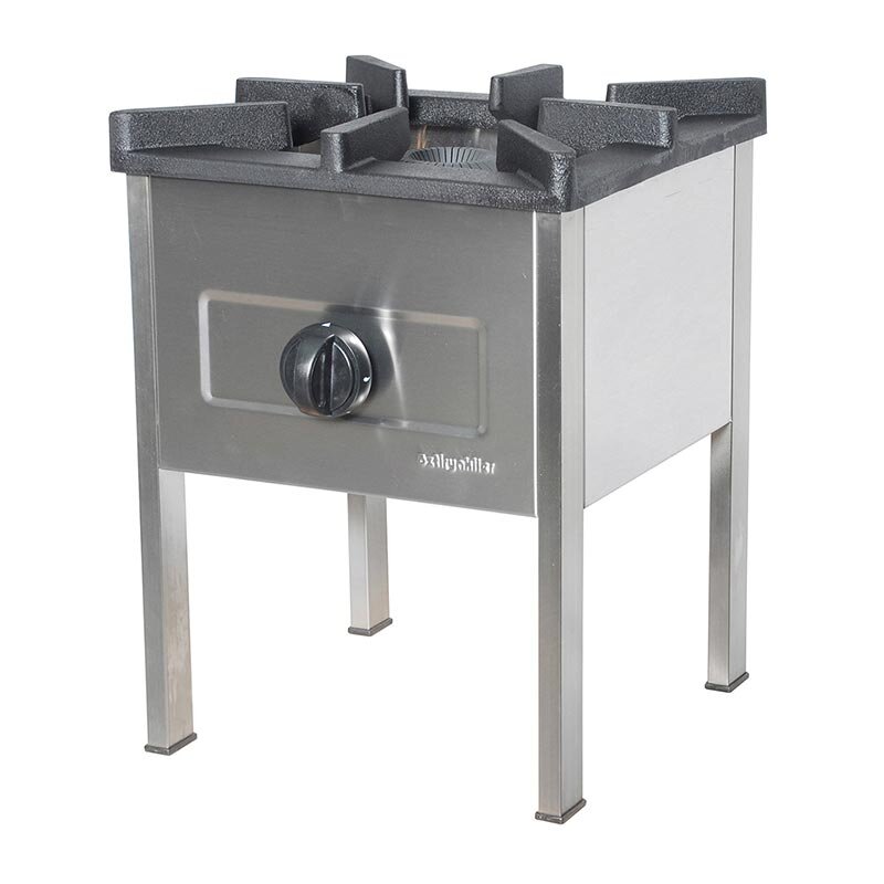 Öztiryakiler Tek Yanışlı Yer Ocağı, Paslanmaz Çelik, 40x40 cm, Gazlı - Öztiryakiler