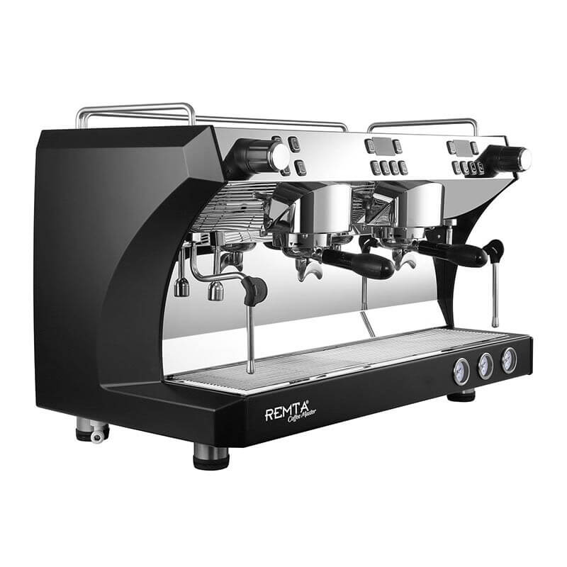 Remta Coffee Master Tam Otomatik Espresso Kahve Makinesi, 2 Gruplu, Siyah - Remta