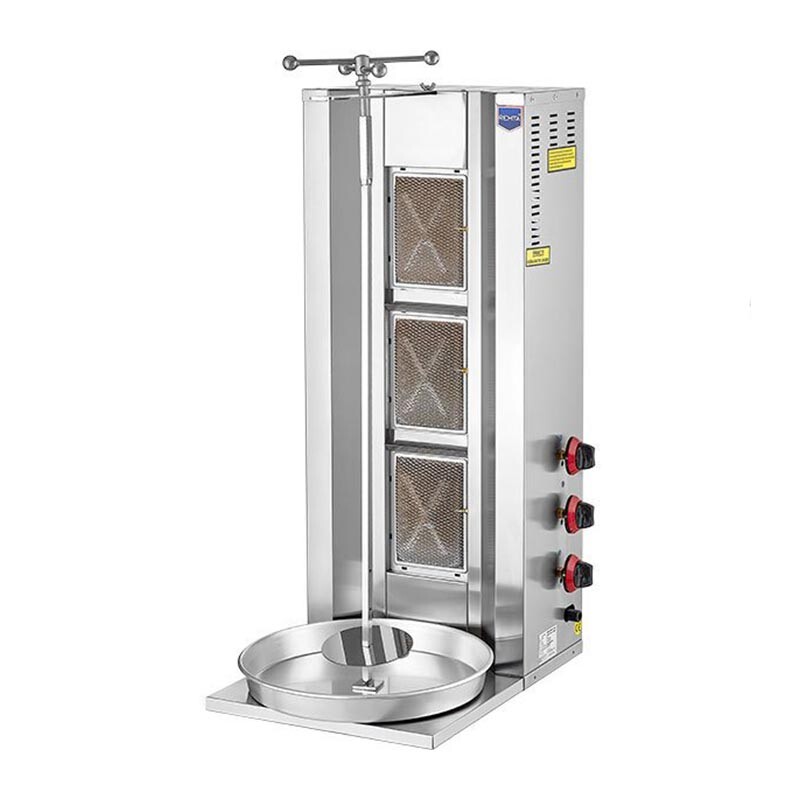 Remta D06 Motorsuz Döner Ocağı, 3 Radyanlı, Doğalgazlı - Remta