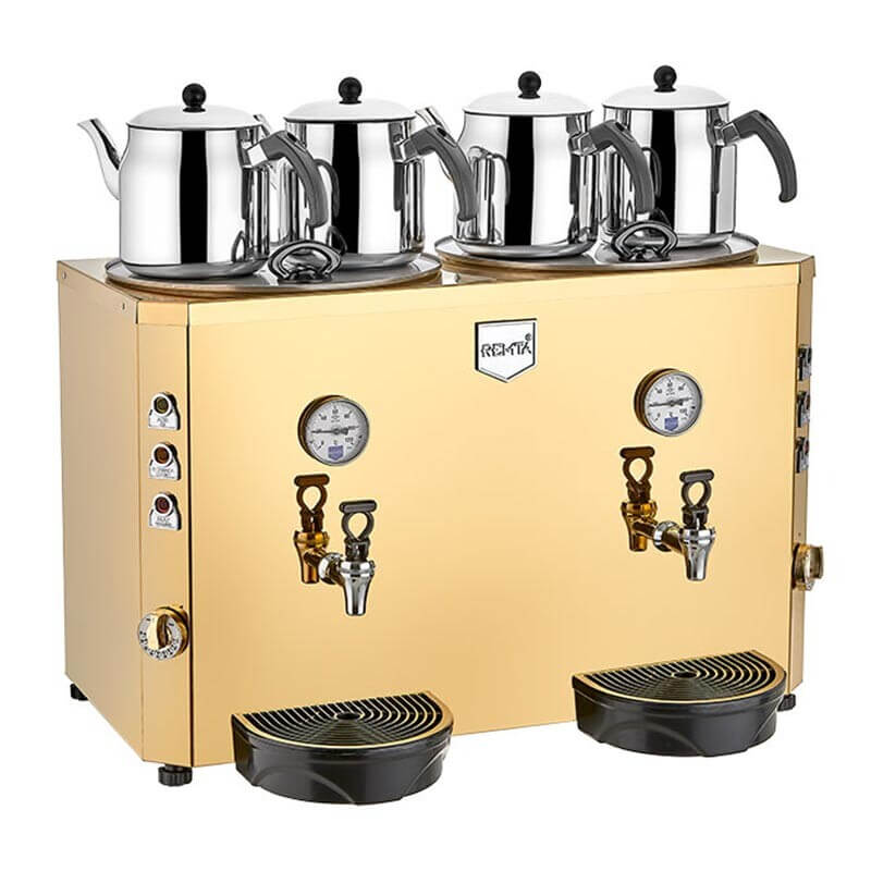 Remta DE13 Jumbo Çay Makinesi, 4 Demlikli, 46 Lt. Elektrikli - Remta