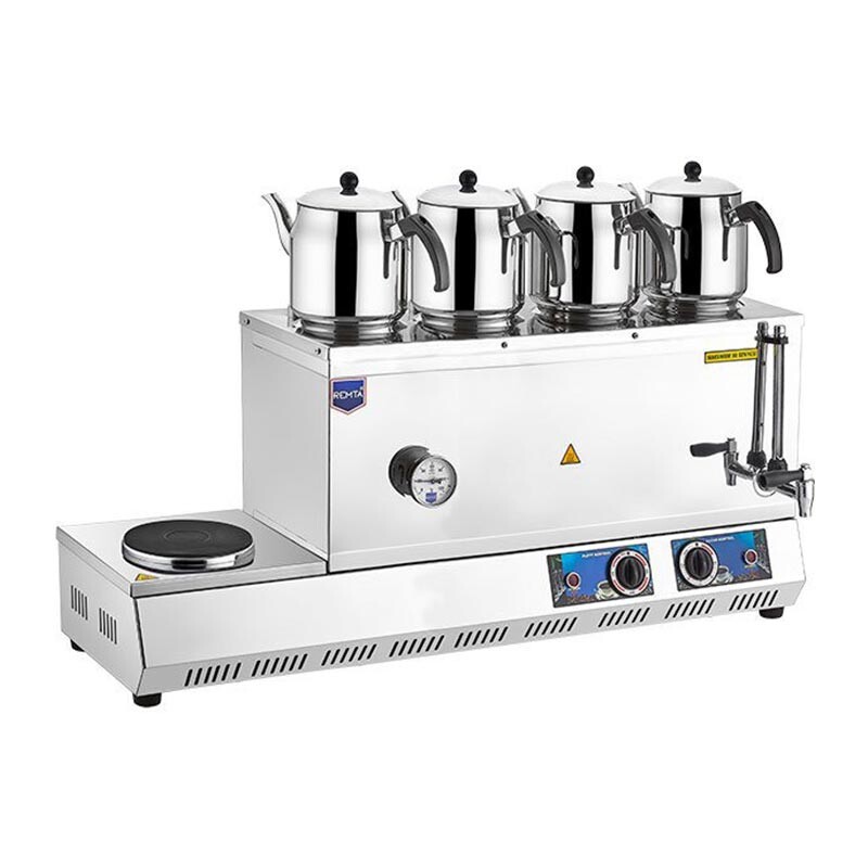 Remta K33 85 Model Ocaklı Çay Ocağı, 4 Demlikli, 58 Lt, Elektrikli - Remta
