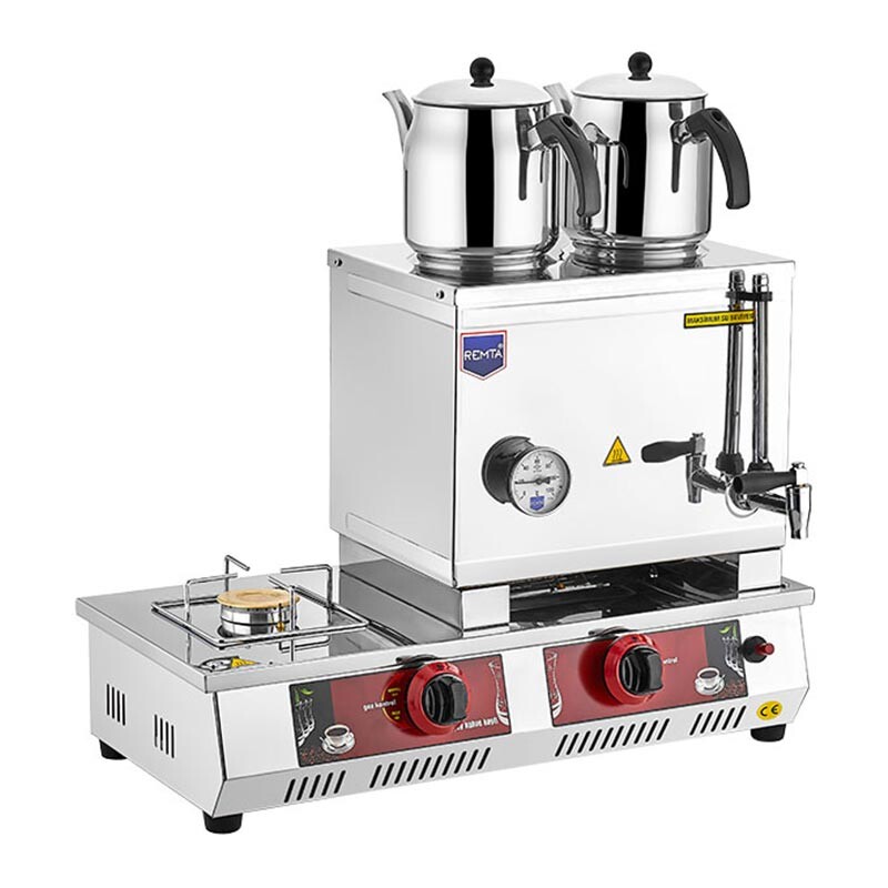 Remta N11 30 Model Kahveci Takımlı Çay Kazanı, 2 Demlikli, 23 Lt, LPG - Remta