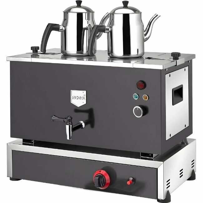 Remta N11(EL) Çift Cidar 2 Demlik Çay Ocağı Gazlı+Elektrikli (CE) - Remta