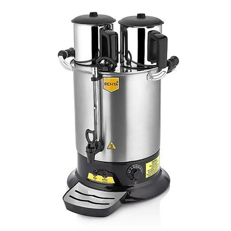 Remta PT14 Platin Model Çift Demlikli Çay Makinesi, 17 Lt. - Remta (1)