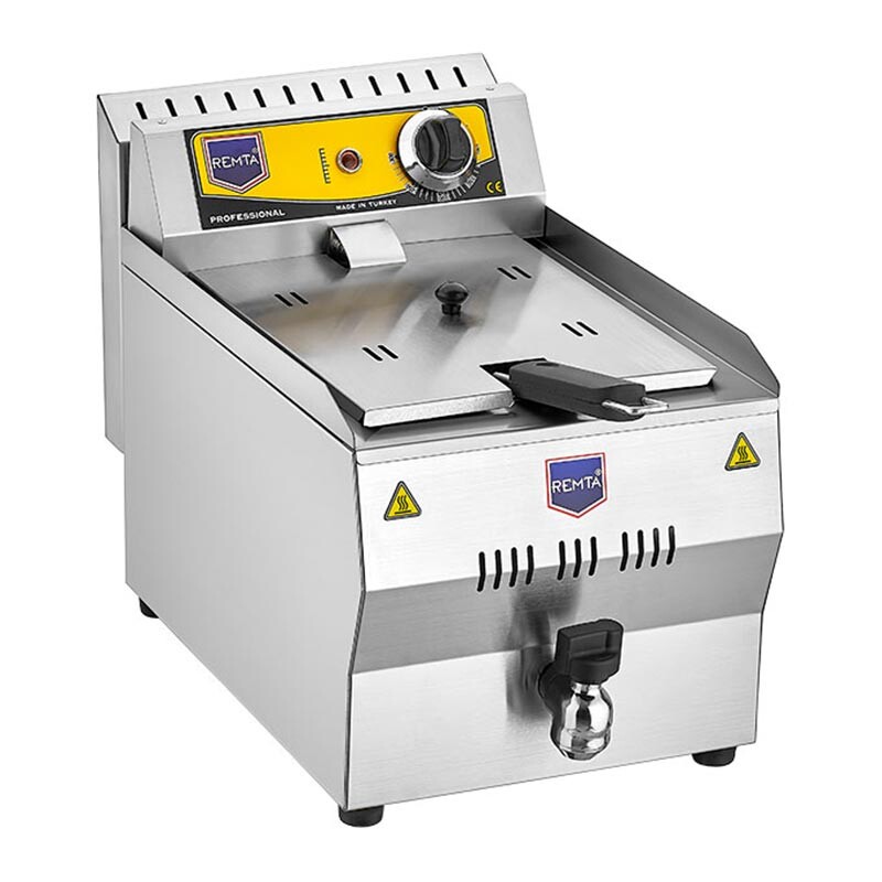 Remta R110 Fritöz, Yağ Tahliye Musluklu, 10 Lt. Elektrikli - Remta