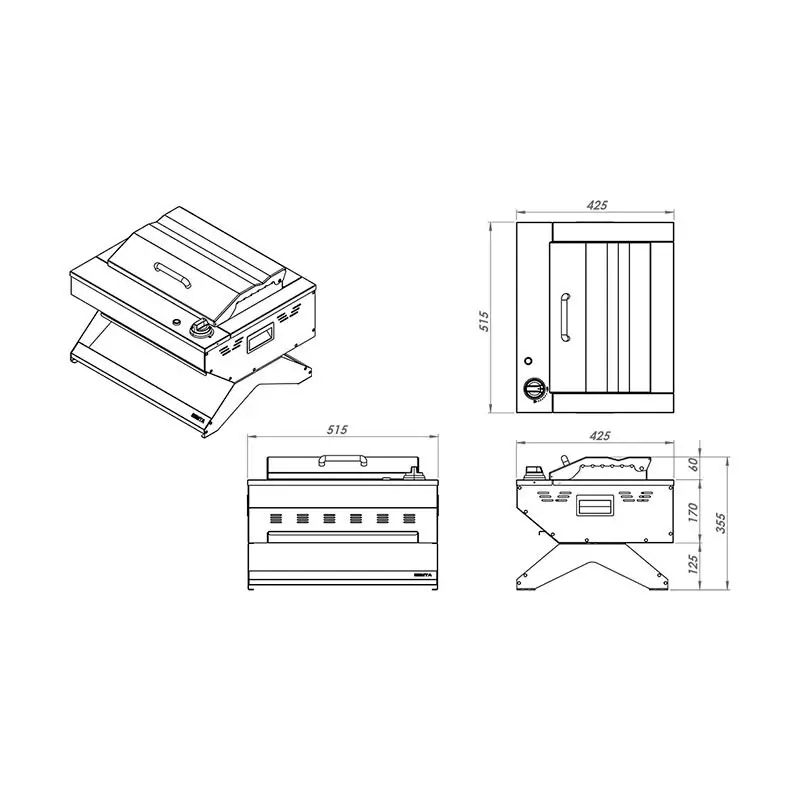 Remta R132+REG Profesyonel Pleyt Barbekü, Piknik Tüpü Regülatörlü - Remta (1)