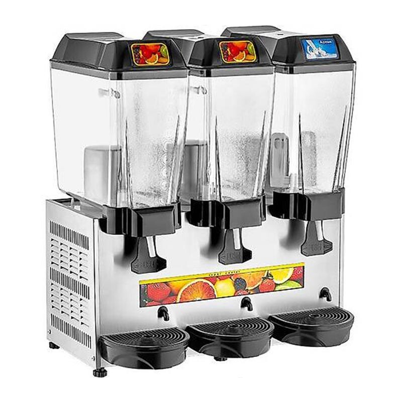 Remta ST17 Şerbet+Şerbet+Ayran Soğutucu, 3 Hazneli, 20+20+20 Lt, Metalik Gri - Remta