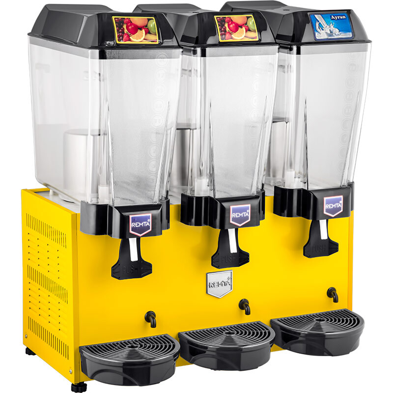 Remta ST17 Şerbet+Şerbet+Ayran Soğutucu, 3 Hazneli, 20+20+20 Lt, Sarı - Remta