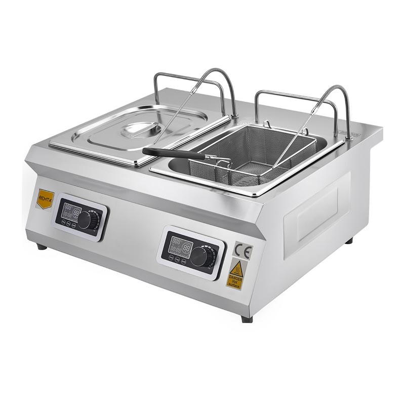 Remta WZ-TZ035x2, Elektrikli İndüksiyon Fritöz 10+10 lt. - Remta