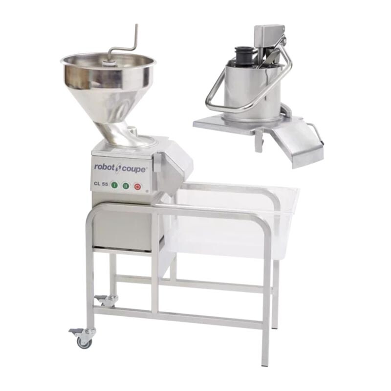 Robot Coupe CL 55 Sebze Doğrama Makinesi, 2 Kafalı, 230 V, Çelik Hazne - Robot Coupe