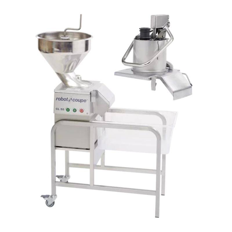 Robot Coupe CL 55 Sebze Doğrama Makinesi, 2 Kafalı, 230 V, Çelik Hazne - 1