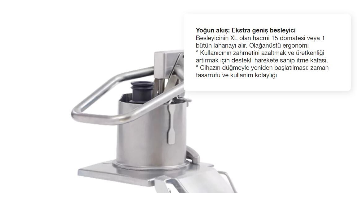 Robot Coupe CL 60 Sebze Doğrama Makinesi, 2 Kafalı, Çelik Hazne - 4