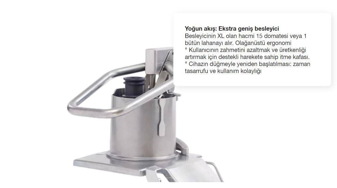 Robot Coupe CL 60 Sebze Doğrama Makinesi, 2 Kafalı, Çelik Hazne - 4