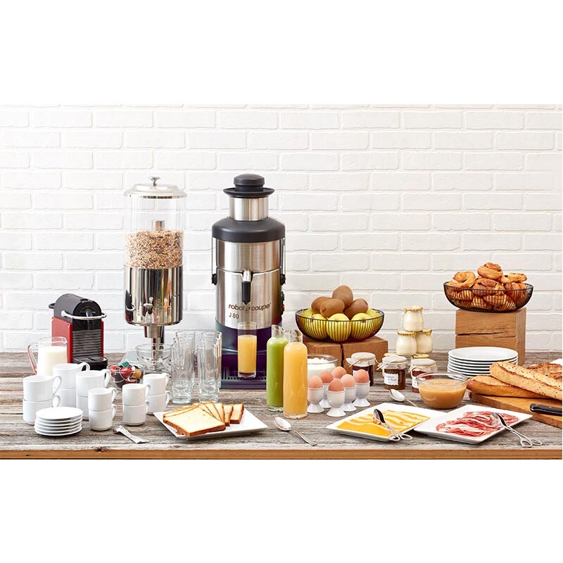 Robot Coupe J 80 Buffet Otomatik Katı Meyve Sıkacağı, Çelik Hazne - 2