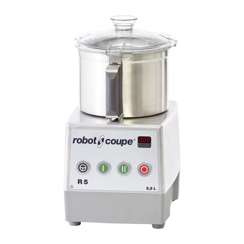 Robot Coupe R 5 Plus 1V Set Üstü Parçalama Makinesi, 5.9 L, 230 V, Çelik Hazne - Robot Coupe