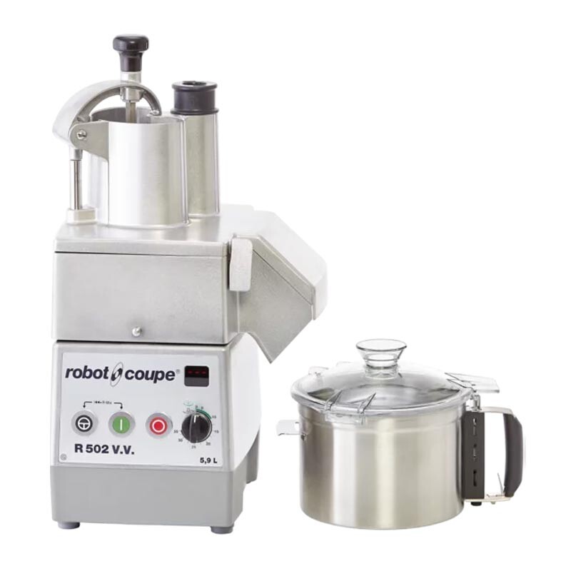 Robot Coupe R 502 V.V. Sebze Doğrama ve Parçalama Makinesi, Çelik Hazne - Robot Coupe