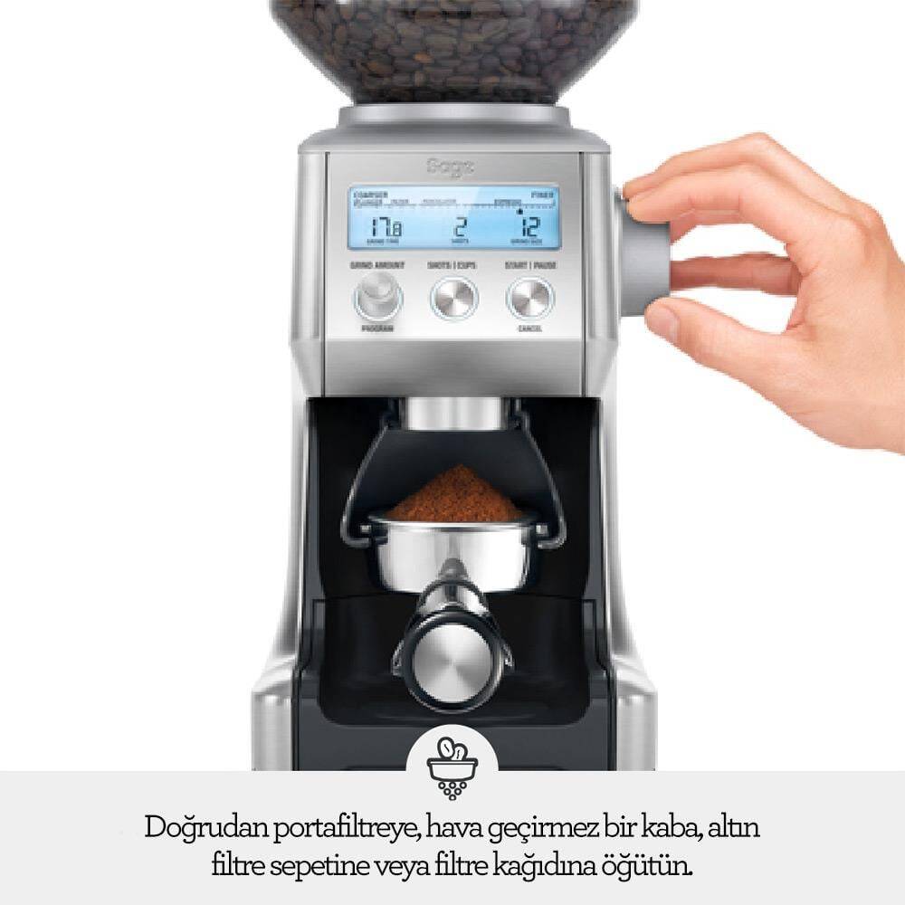 Sage BCG820 The Smart Grinder™ Pro Kahve Öğütücü, Dosing IQ™ Özelliği - 8