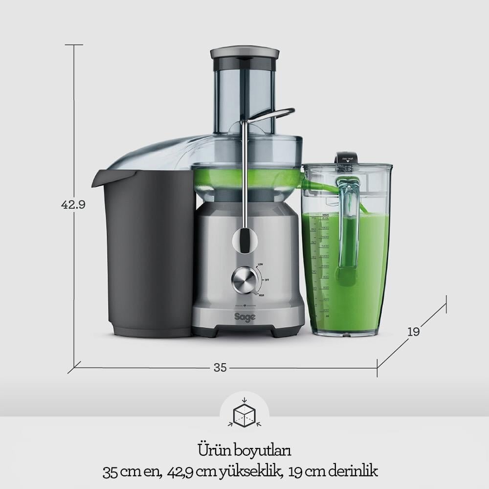 Sage BJE430 The Nutri Juicer® Cold Katı Meyve Sıkacağı + 2 Lt. Sürahi - 3
