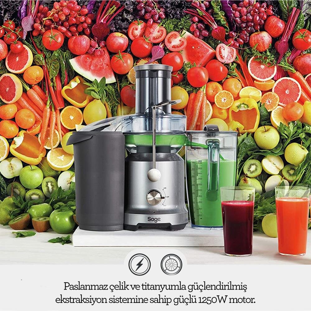 Sage BJE430 The Nutri Juicer® Cold Katı Meyve Sıkacağı + 2 Lt. Sürahi - 5