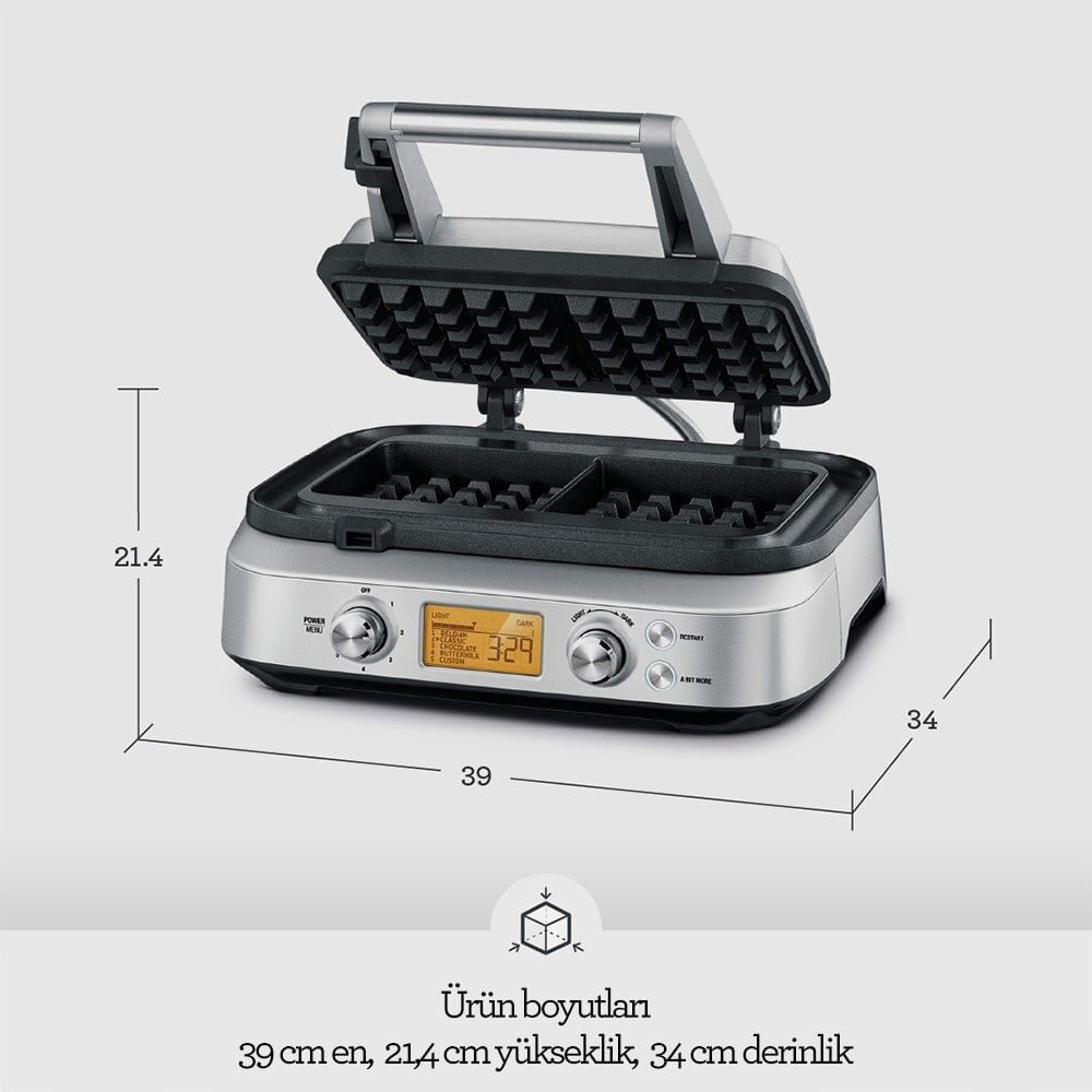 Sage BWM620 The Smart Waffle™ Pro Waffle Makinesi, Yapışmaz Yüzey - 7