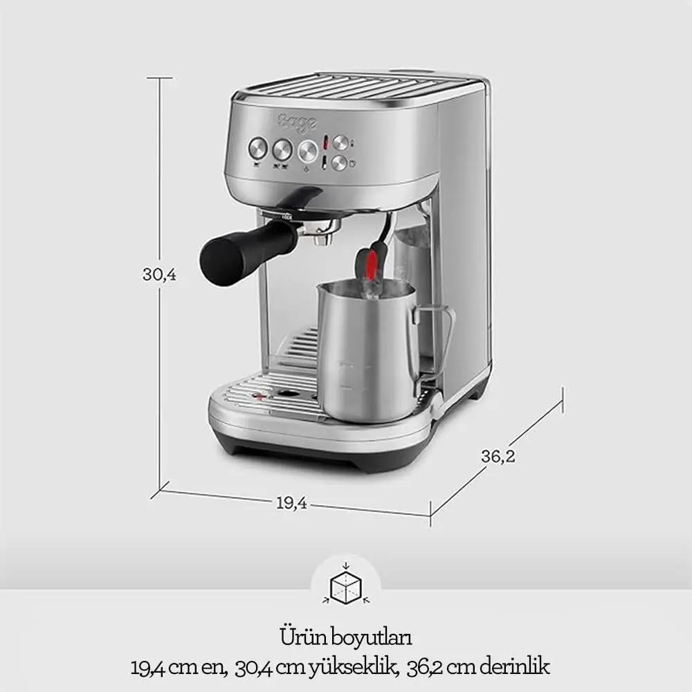 Sage SES500 BSS The Bambino™ Plus Espresso Makinesi, ThermoJet Teknolojisi - 5
