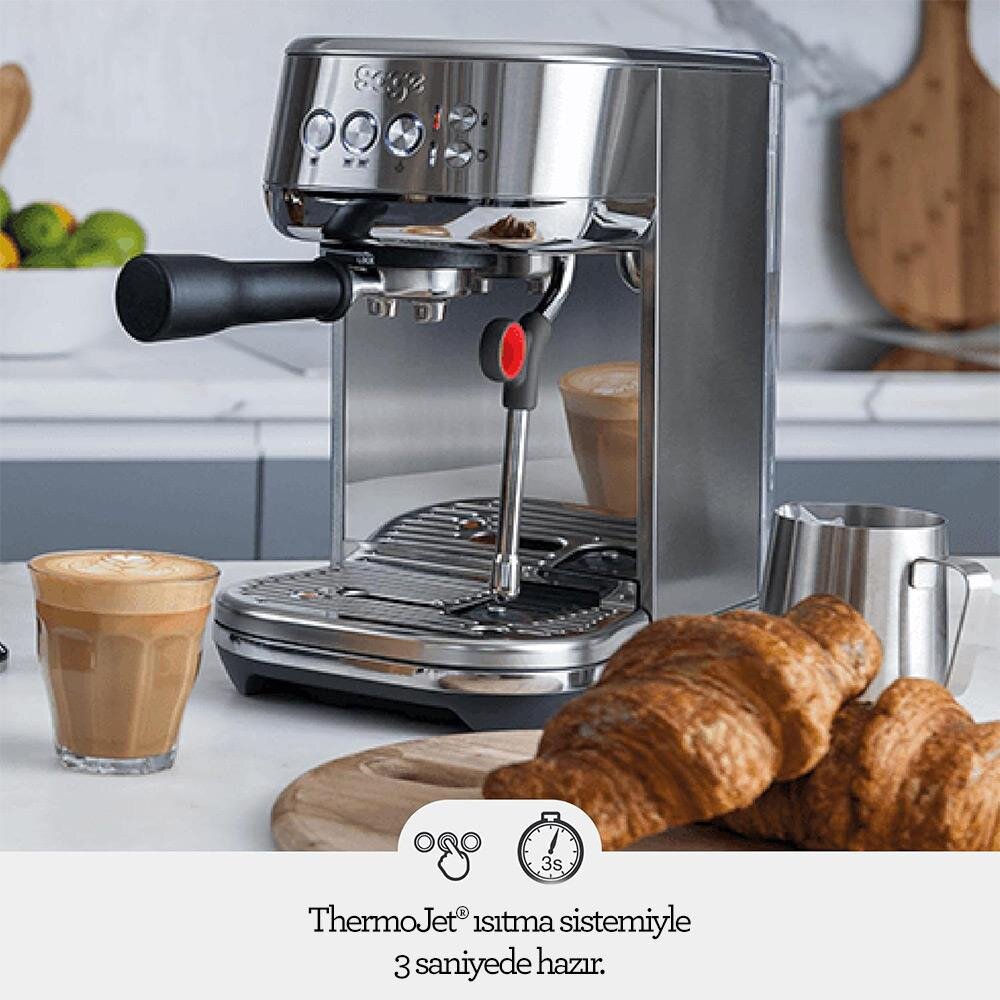 Sage SES500 BSS The Bambino™ Plus Espresso Makinesi, ThermoJet Teknolojisi - 8