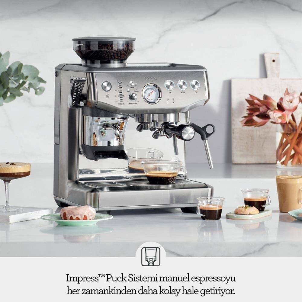 Sage SES876 The Barista Express™ Impress Espresso Makinesi, Akıllı Dozaj Sistemi - 4