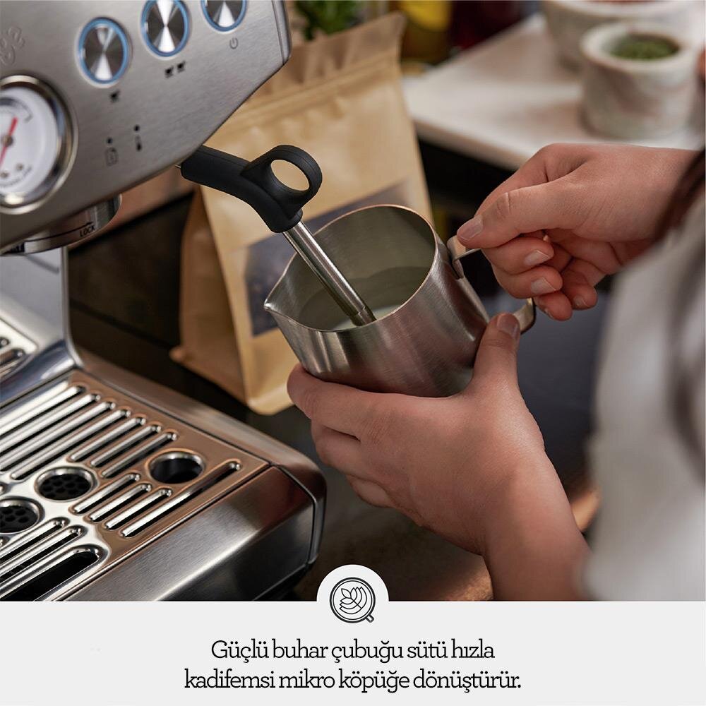 Sage SES876 The Barista Express™ Impress Espresso Makinesi, Akıllı Dozaj Sistemi - 8