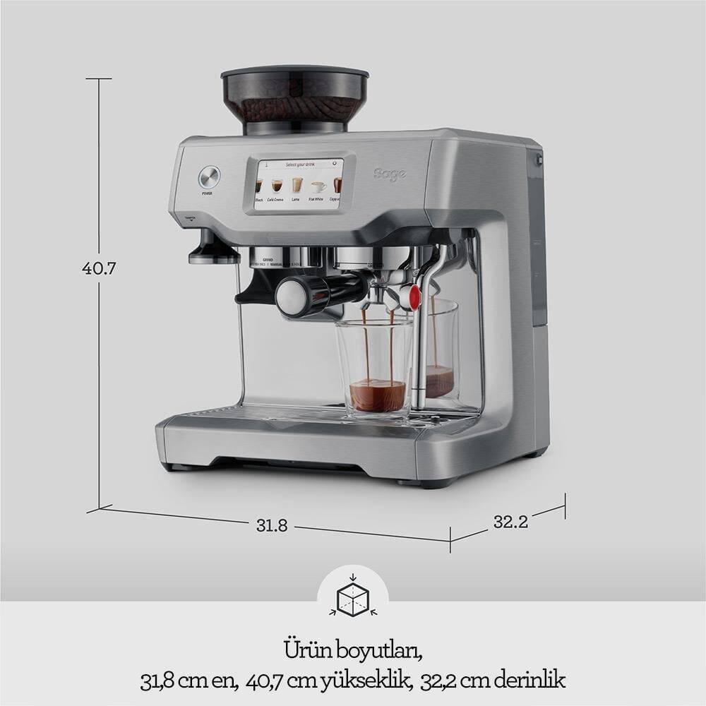 Sage SES880 BSS The Barista Touch™ Espresso Makinesi, Otomatik Süt Köpürtme - 3