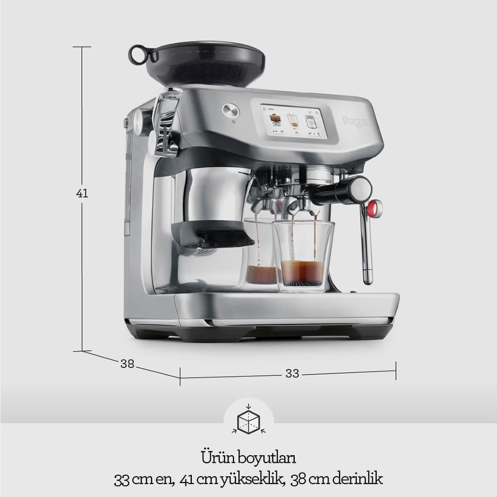 Sage SES881 BSS The Barista Touch™ Impress Espresso Makinesi, Auto MilQ Sistemi - 7