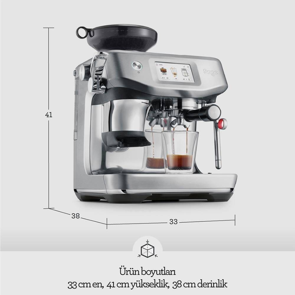 Sage SES881 BSS The Barista Touch™ Impress Espresso Makinesi, Auto MilQ Sistemi - 7