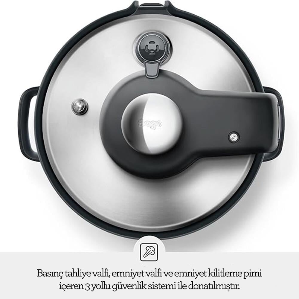 Sage SPR680 The Fast Slow Go™ Akıllı Düdüklü, 6 Lt. - 4