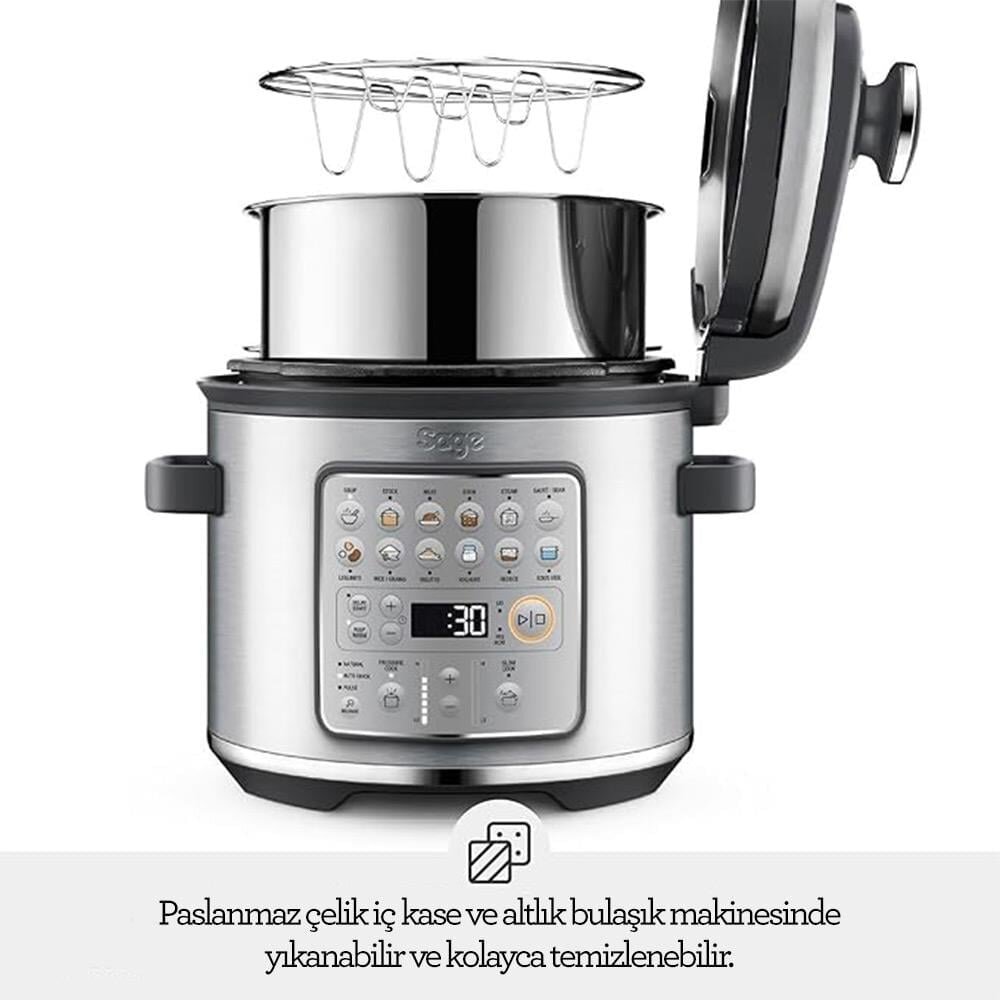 Sage SPR680 The Fast Slow Go™ Akıllı Düdüklü, 6 Lt. - 7